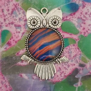 Handmade Owl Pendant Necklace